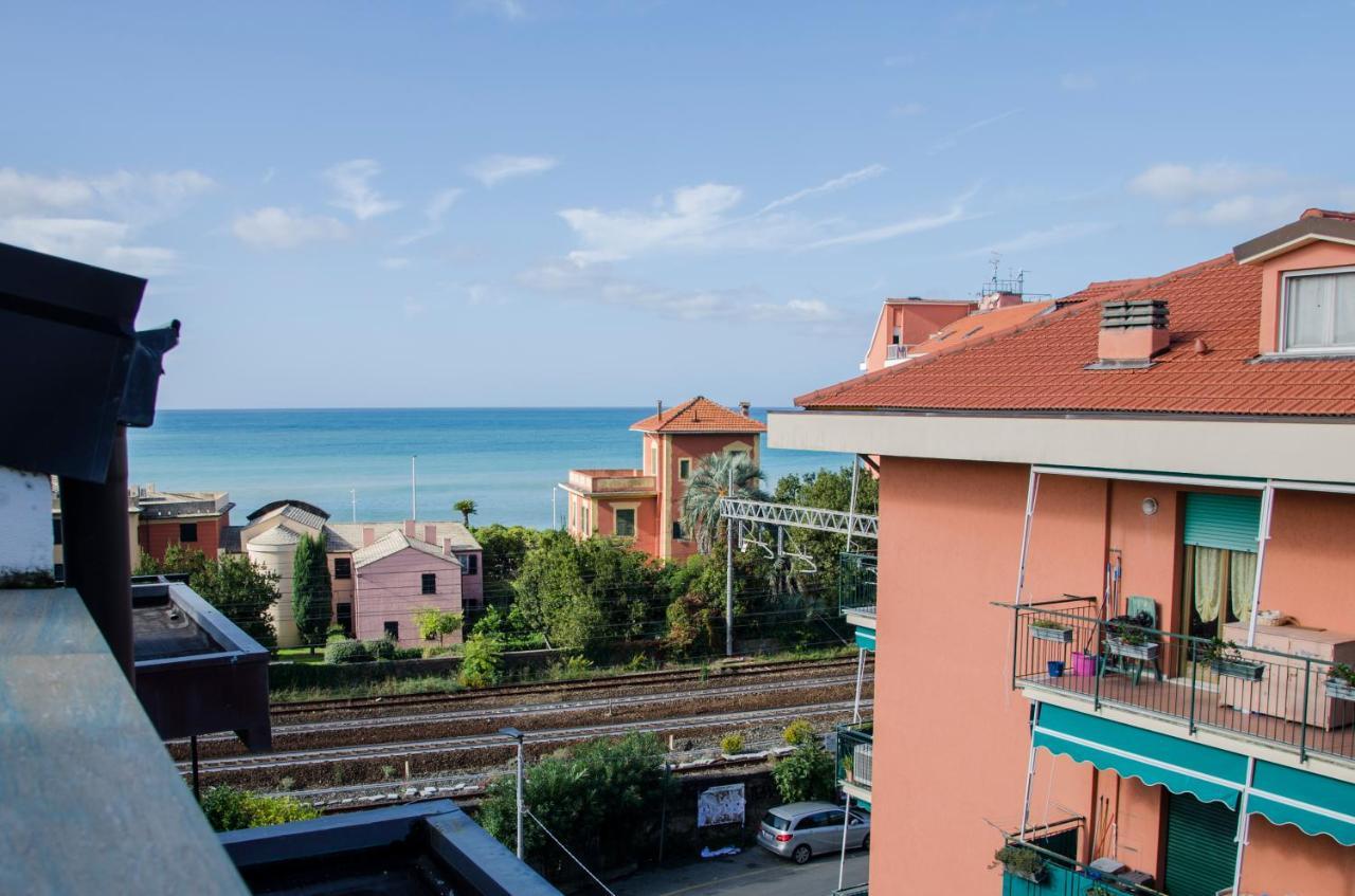 东塞斯特里009 - Attico Sant'Anna Vista Mare 150M Dalla Spiaggia Con Terrazza Privata公寓 外观 照片